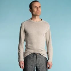 STRAVINSKY 100% Organic Linen Long-Sleeve Knit Shirt - Unisex, Eco-Friendly & Comfortable 19 Vendor-unknown STRAVINSKY 100% Organic Linen Long-sleeve Knit Shirt (Unisex)