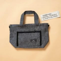 Vendor-unknown SYDNEY 100% Organic Hemp Clutch Tote (With Shoulder Strap) (12x9x3.5) (Plastic-free)