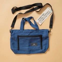 Vendor-unknown SYDNEY 100% Organic Hemp Clutch Tote (With Shoulder Strap) (12x9x3.5) (Plastic-free)