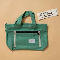 Vendor-unknown SYDNEY 100% Organic Hemp Clutch Tote (With Shoulder Strap) (12x9x3.5) (Plastic-free)