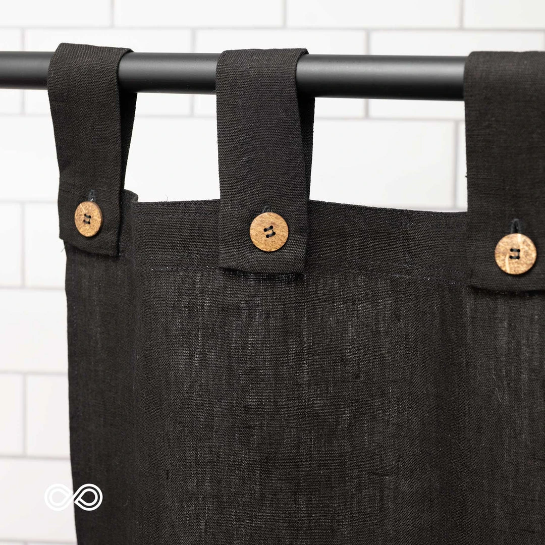 48"x72" BERKELEY 100% Organic Hemp Curtain Panel for Bedroom & Living Room - Eco-Friendly Home Decor 3 Vendor-unknown 48"x72" BERKELEY Tabbed 100% Organic Hemp Curtain Panel BedBath