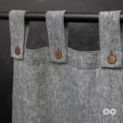 Vendor-unknown 73"x72" BERKELEY Tabbed 100% Organic Hemp Curtain Panel