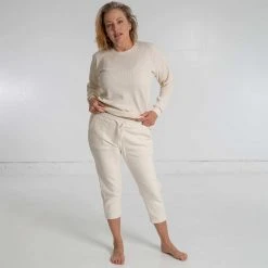 FINN 100% Organic Cotton Fleece 3/4 Jogger Pants for Women - Quinn | Eco-Friendly & Comfortable Sweatpants 13 Vendor-unknown FINN 100% Organic Cotton Fleece 3/4 Jogger Pants (Quinn) Bottoms