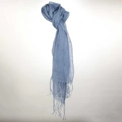 TAORMINA 100% Organic Hemp Scarf - Lightweight Gauzy Warmwear for Women (24" X 70") 48 Vendor-unknown TAORMINA 100% Organic Hemp Scarf (24