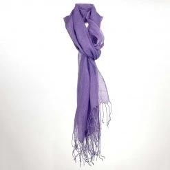 TAORMINA 100% Organic Hemp Scarf - Lightweight Gauzy Warmwear for Women (24" X 70") 46 Vendor-unknown TAORMINA 100% Organic Hemp Scarf (24