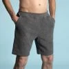 TETON Unisex 100% Organic Cotton Fleece Sweat Shorts (Covered Organic Natural Rubber Elastic Waistband - Plastic-free, Biodegradable) Bottoms