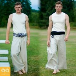 Unisex Organic Linen Thai Fisherman's Pants - Comfortable & Eco-Friendly 7 Vendor-unknown Unisex Organic Linen Thai Fisherman's Pants