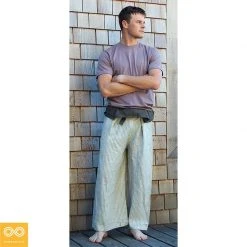 Unisex Organic Linen Thai Fisherman's Pants - Comfortable & Eco-Friendly 8 Vendor-unknown Unisex Organic Linen Thai Fisherman's Pants