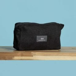 Vendor-unknown BedBath CAVENDISH 100% Organic Hemp Toiletries / Makeup Bag / Pencil Case (8x4x2) (Plastic-free)