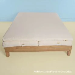 Vendor-unknown FLORIDA 100% Natural Rubber Latex Topper In Organic Cotton Sateen Casing (Handmade In USA) BedBath