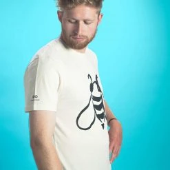 PUREVALLEY 100% Organic Prima Cotton T-Shirt - Bee Print Unisex Tee for Men & Women 11 T-Shirts PUREVALLEY 100% Organic Prima Cotton T-Shirt (Unisex)- Bee Women