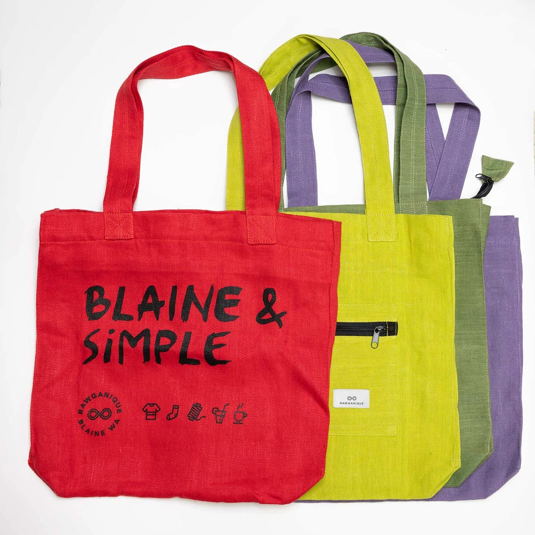 Turin Organic Hemp Bag - Blaine & Simple Design | Eco-Friendly Printed Tees & More 6 Vendor-unknown Printed Tees & More Turin Organic Hemp Bag ('Blaine & Simple')