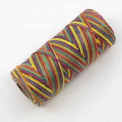 6-Strand Unwaxed Dyed Rainbow Hemp Twine for DIY Crafts | Eco-Friendly & Durable 11 Twines DIY 6-Strand Unwaxed Dyed Rainbow Hemp Twine