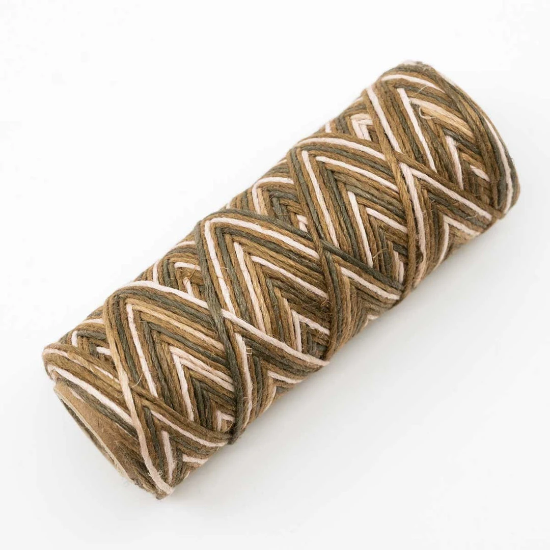 6-Strand Unwaxed Dyed Rainbow Hemp Twine for DIY Crafts | Eco-Friendly & Durable 3 Twines DIY 6-Strand Unwaxed Dyed Rainbow Hemp Twine