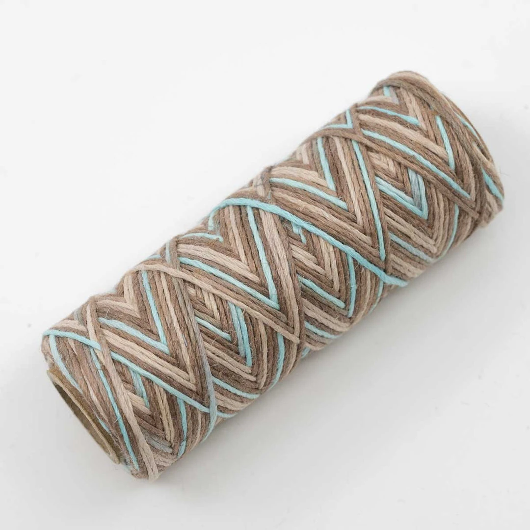 6-Strand Unwaxed Dyed Rainbow Hemp Twine for DIY Crafts | Eco-Friendly & Durable 6 Twines DIY 6-Strand Unwaxed Dyed Rainbow Hemp Twine