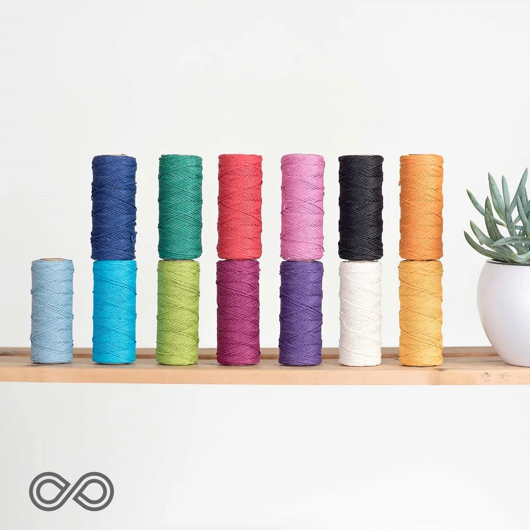 20# Waxed Hemp Twine for DIY Projects - Polished & Dyed | Hemp Lovers Collection 2 Twines DIY 20# Waxed Edition Hemp Twine (Polished) (Dyed)