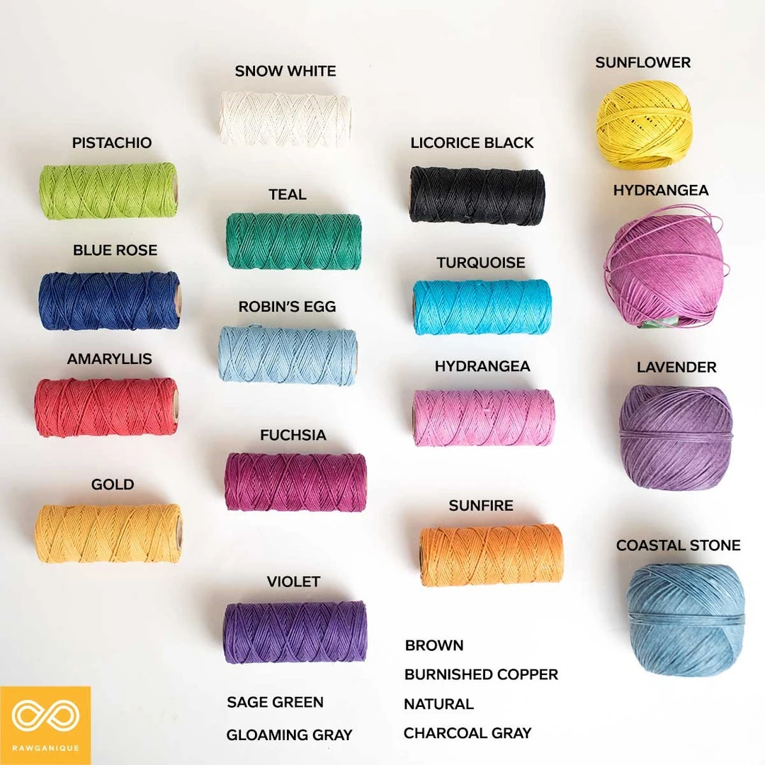 20# Waxed Hemp Twine for DIY Projects - Polished & Dyed | Hemp Lovers Collection 3 Twines DIY 20# Waxed Edition Hemp Twine (Polished) (Dyed)