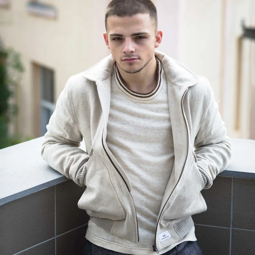 VARSITY Organic Hemp Bomber Jacket - Unisex Warmwear & Outerwear | Eco-Friendly & Stylish 2 Vendor-unknown VARSITY Organic Hemp Bomber Jacket (Unisex) Warmwear & Outerwear