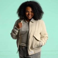 VARSITY Organic Hemp Bomber Jacket - Unisex Warmwear & Outerwear | Eco-Friendly & Stylish 10 Vendor-unknown VARSITY Organic Hemp Bomber Jacket (Unisex) Warmwear & Outerwear