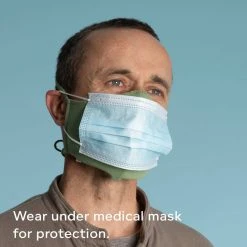 VIVALDI 2-Layer 100% Organic Cotton Face Mask - Elastic-Free, Washable, Filter Pocket - Eco-Friendly & Plastic-Free 26 Vendor-unknown ShoesBags&More VIVALDI 2-Layer 100% Organic Cotton Face Mask Mouth Mask With Filter Pocket (Elastic-Free) (Washable)