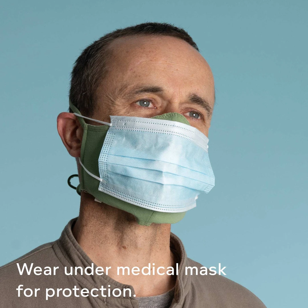 VIVALDI 2-Layer 100% Organic Cotton Face Mask - Elastic-Free, Washable, Filter Pocket - Eco-Friendly & Plastic-Free 6 Vendor-unknown ShoesBags&More VIVALDI 2-Layer 100% Organic Cotton Face Mask Mouth Mask With Filter Pocket (Elastic-Free) (Washable)