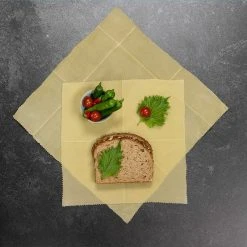 Rawganique FOODSVILLE Reusable Organic Hemp Beeswax Food Wraps