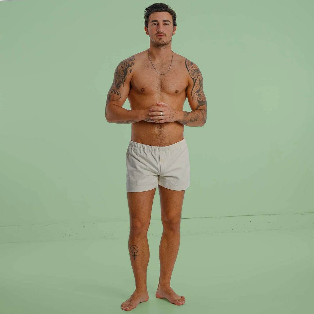 WHITBY 100% Organic Cotton Twill Boxers for Men - Comfortable & Eco-Friendly Underwear 2 Vendor-unknown WHITBY 100% Organic Cotton Twill Boxers (OC Thread, Nut Button) Men