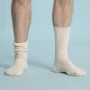 WILLIAMSBURG 99.8% Organic Cotton Allergy Crew Socks (1 Pair - Made In USA)