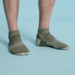 PROVIDENCE Organic Wool Anklet Socks (1 Pair) (Unisex) (Made In USA)